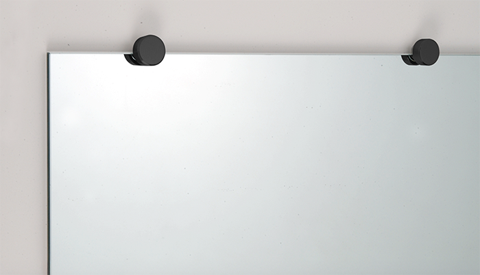 matte black mirror clip